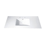 Avanity Loft 49-in White Vitreous China Bathroom Vanity Top
