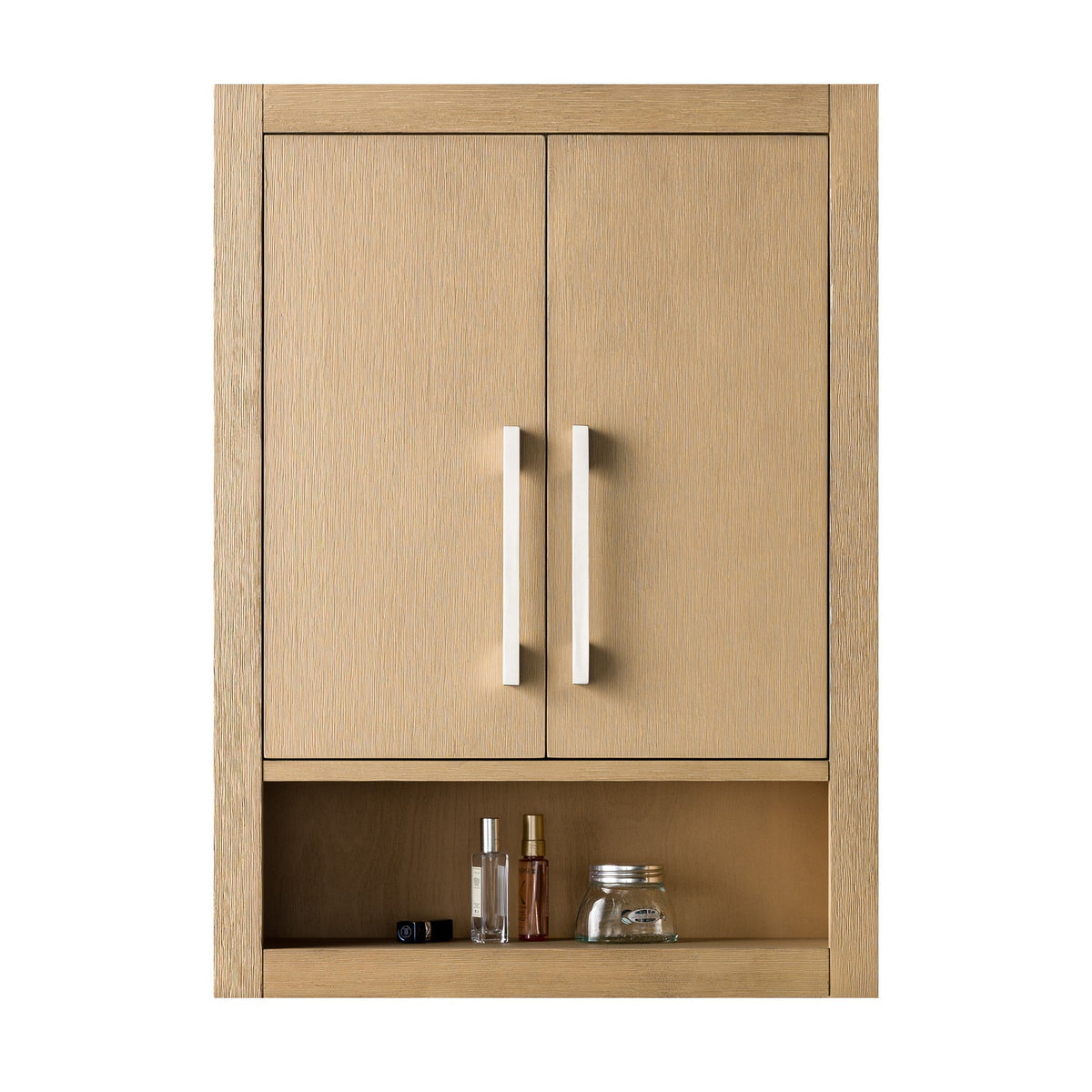Vanity Art 24 in. W x 8 in. D x 33 in. H Bathroom Storage Wall Cabinet in Natural Oak (Golden Brushed)