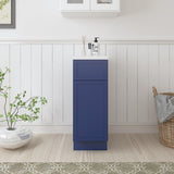Vanity Art 12 in. W x 21 in. D x 32.5 in. H 3-Drawer Bath Vanity Cabinet Only in Blue