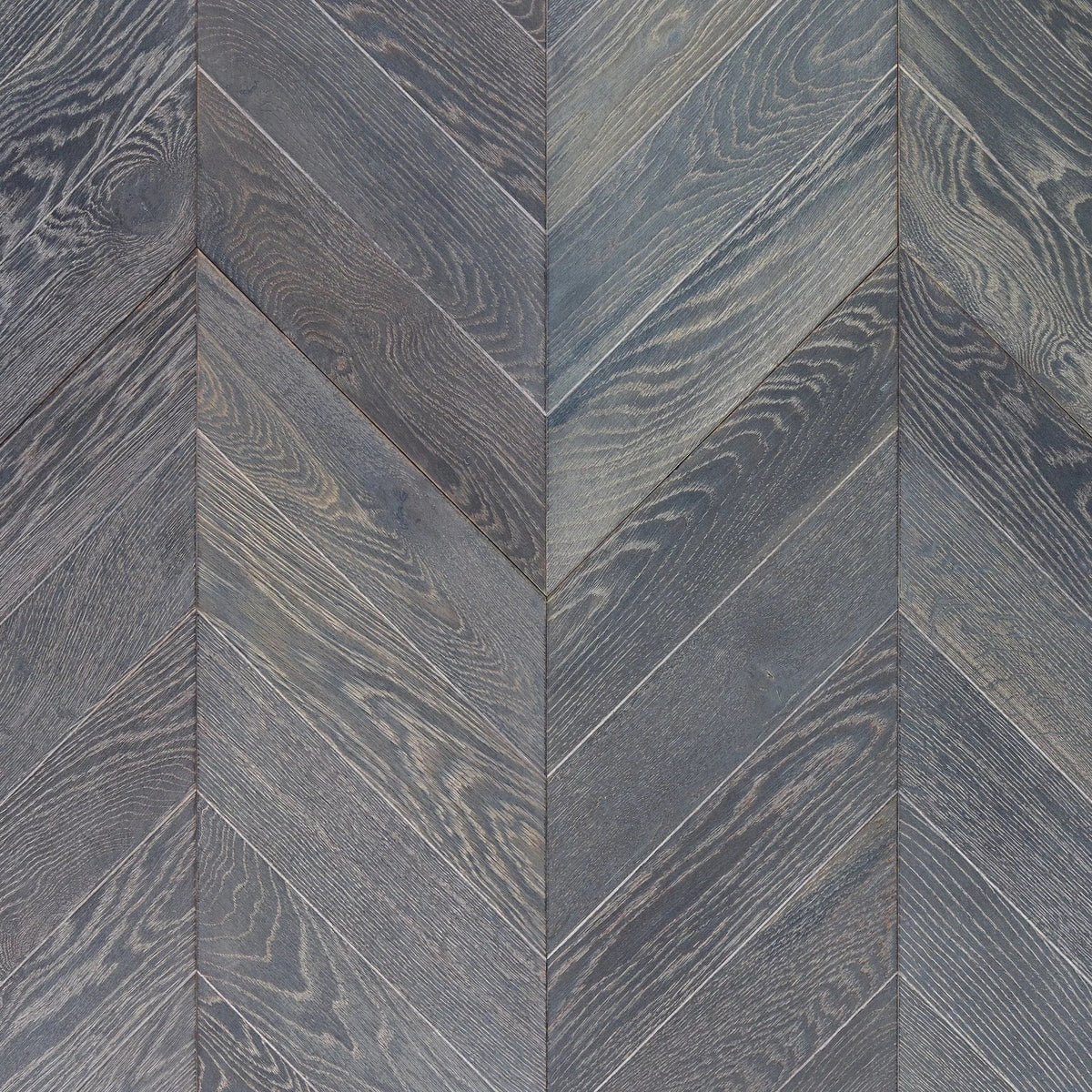 Canterbury Gray Chevron Oak Wire Brushed Engineered Hardwood