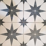 Cassis Stella Black Night 9-3/4 in. x 9-3/4 in. Porcelain Floor and Wall Tile (10.88 sq. ft./Case)