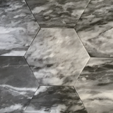 Classico Carrara Hexagon 7 in. x 8 in. Porcelain Floor and Wall Tile (7.5 sq. ft./Case)