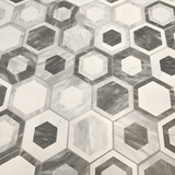 Classico Bardiglio Hex Flower 7 in. x 8 in. Porcelain Floor and Wall Tile (7.5 sq. ft./Case) - Super Arbor