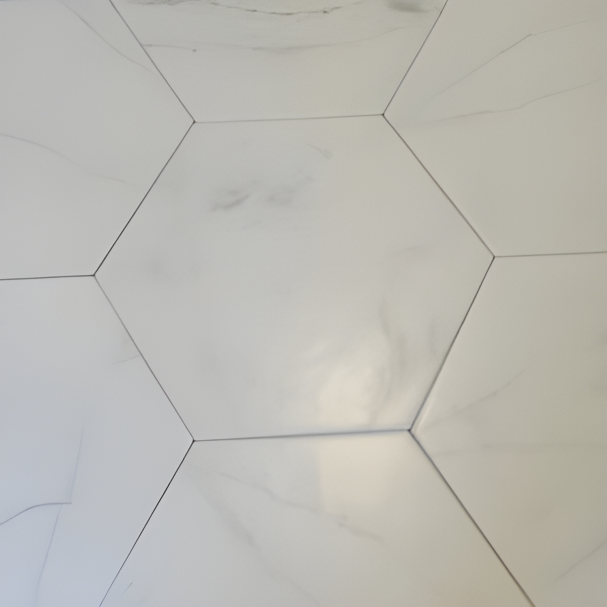 Classico Carrara Hexagon 7 in. x 8 in. Porcelain Floor and Wall Tile (7.5 sq. ft./Case)