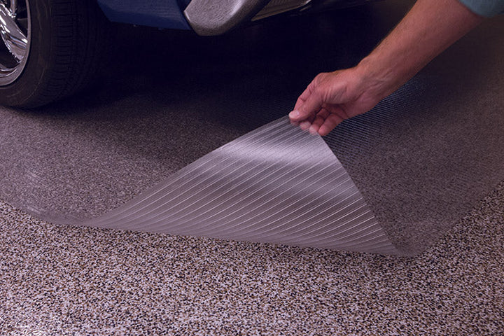 G-Floor Rib 10 ft. x 24 ft. Midnight Black Vinyl Garage Flooring Cover and Protector