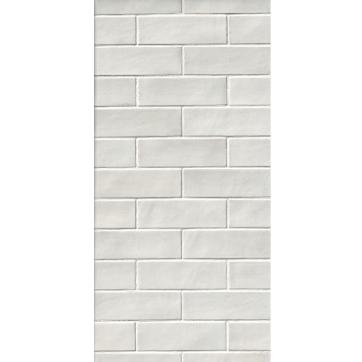 Coco White Glossy Porcelain Wall Tile - 2 x 6 in.