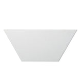 Emser Code White Hex/Wedge/Trapezoid Glazed Ceramic & Porcelain Wall Tile Collection – Multiple 4x9, 5x6, 6x7 Options
