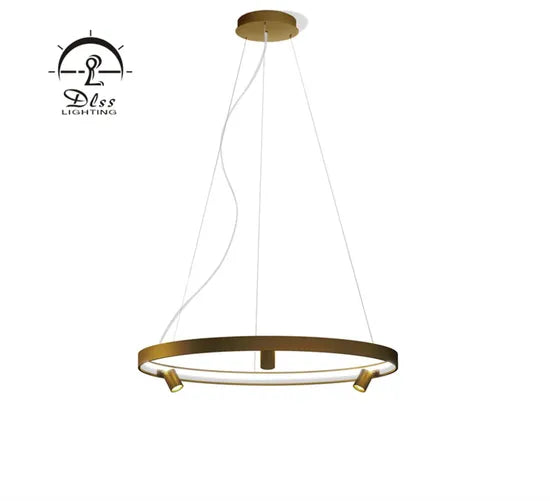 DLSS Lighting Co., Ltd Commercial Lamp Round LED Hanging Gold Big Chandelier