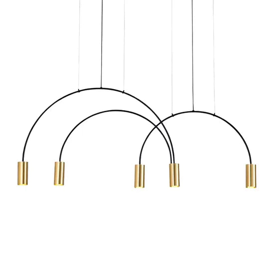DLSS Lighting Commercial Shop Modern Luminaire Antique Iron Aluminum LED Pendant Lamp