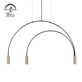 DLSS Lighting Commercial Shop Modern Luminaire Antique Iron Aluminum LED Pendant Lamp