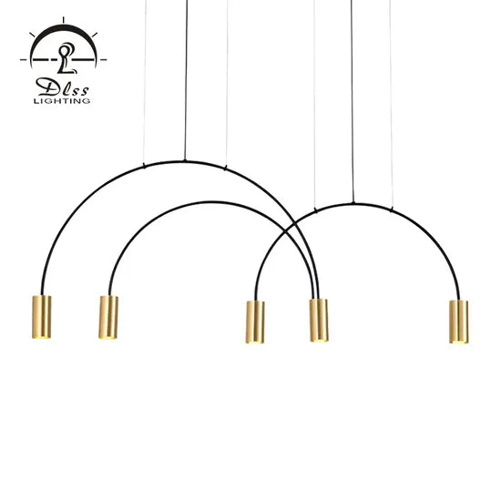 DLSS Lighting Commercial Shop Modern Luminaire Antique Iron Aluminum LED Pendant Lamp