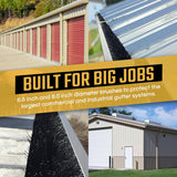 Commercial 7″ Gutter Size – 6.5″ Diameter Brush – Gutter Protection for Metal Bldg & Pole Barn Gutters image 2
