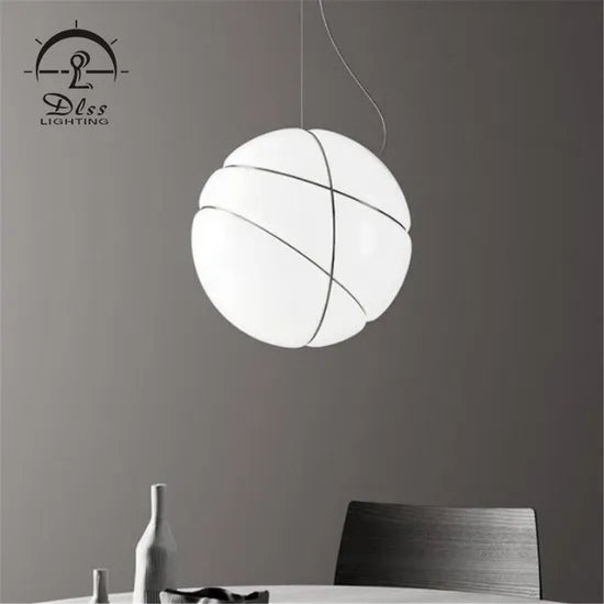 DLSS Lighting Contemporary Style Single Glass Globe Pendant Lamp for Restaurant