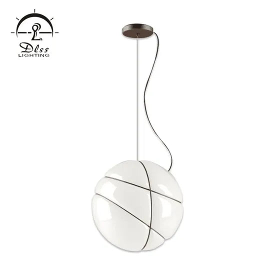 DLSS Lighting Contemporary Style Single Glass Globe Pendant Lamp for Restaurant
