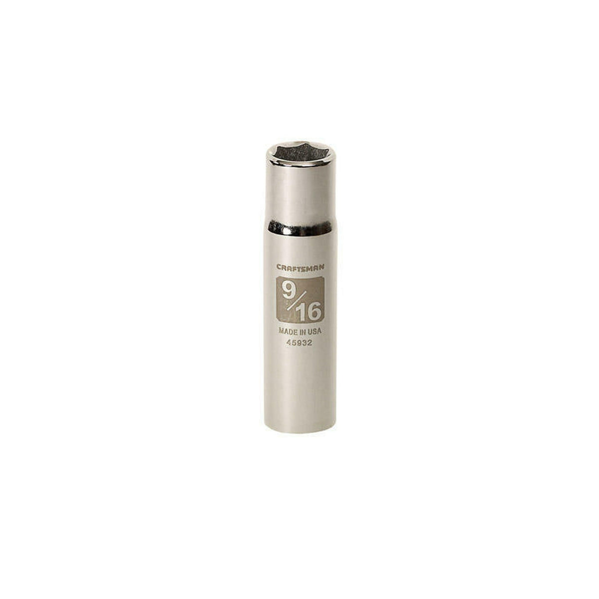 Craftsman 9/16 in. SAE 6 Point Deep Socket, 1/2 in. Drive