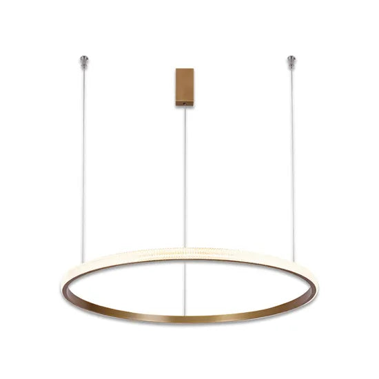 DLSS Lighting Co.,Ltd Creative Design Hotel Lobby Decoration Large Round Gold Pendant Lighting Lamp