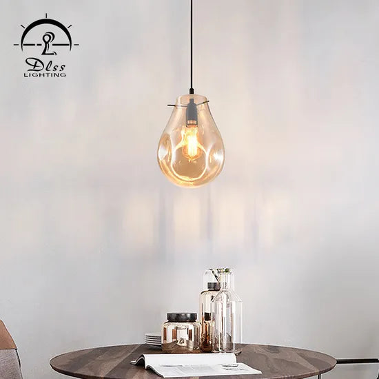 DLSS Lighting Co., Ltd. Creative Glass Shade LED Lamp for Hotel Decor Indoor Pendant Lighting