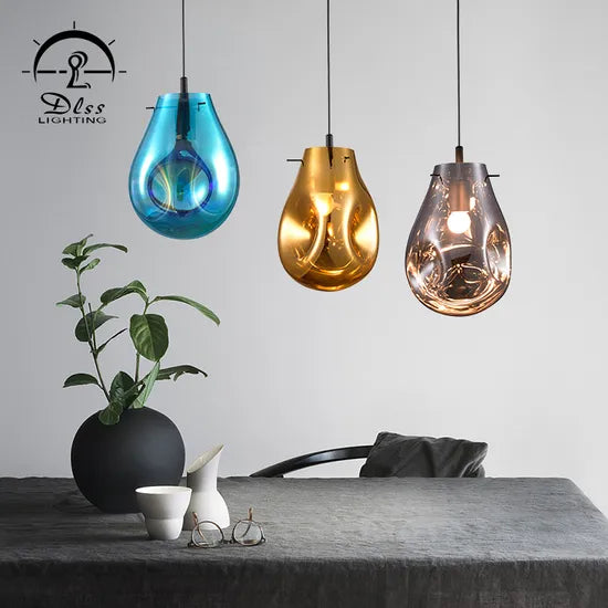 DLSS Lighting Co., Ltd. Creative Glass Shade LED Lamp for Hotel Decor Indoor Pendant Lighting