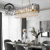 DLSS Lighting Crystal Restaurant Living Room Oval Pendant Lamp