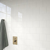 Daltile Semi-Gloss White 6 in. x 6 in. Ceramic Wall Tile (12.5 sq. ft. / case)