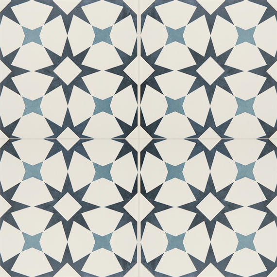 Memoir Cosmo Blue 12 in. x 12 in. Glazed Ceramic Floor and Wall Tile (16.49 sq. ft. / Case)