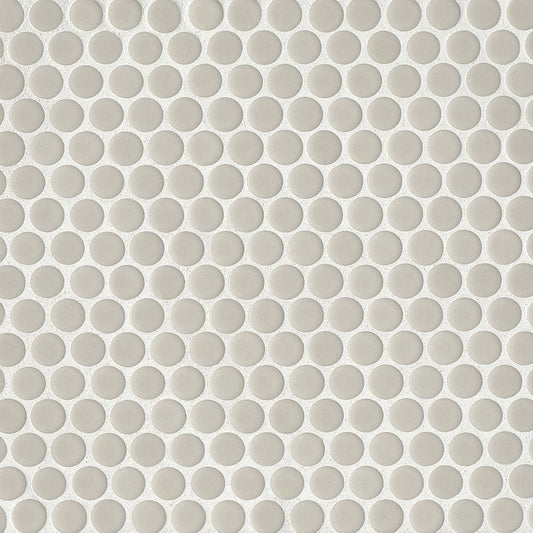 Bedrosians 360 Cardinal 12-in x 12-in Glossy Porcelain Penny Round Floor and Wall Tile (1-sq. ft/ Piece)