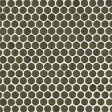 Bedrosians 360 Shale 12-in x 12-in Matte Porcelain Penny Round Floor and Wall Tile (1-sq. ft per Sheet)