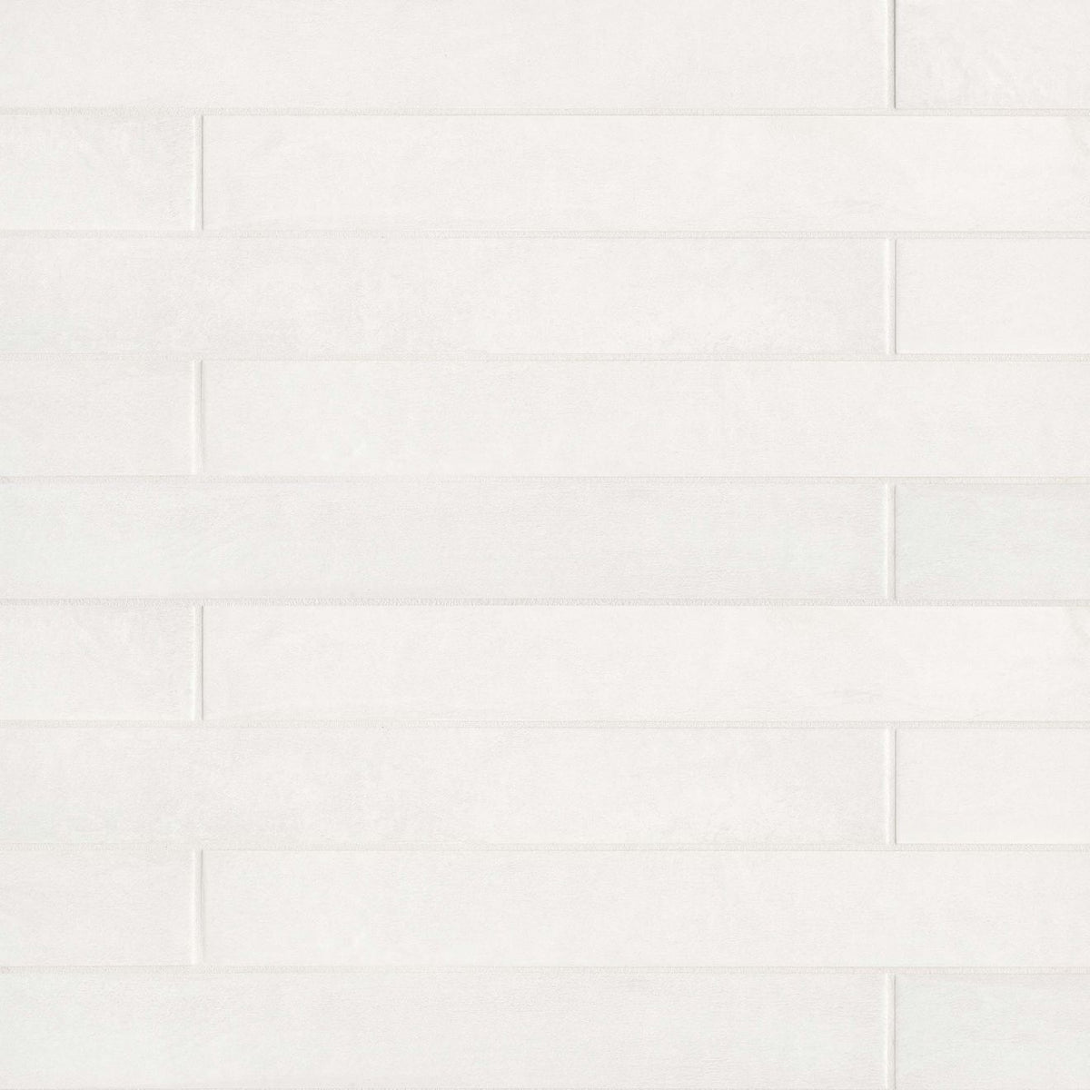 Bedrosians Allora Solid White 3-in x 24-in Matte Porcelain Patterned Floor and Wall Tile (10.66-sq. ft/ Carton)