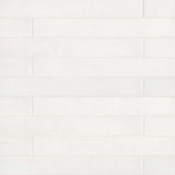 Bedrosians Allora Solid White 3-in x 24-in Matte Porcelain Patterned Floor and Wall Tile (10.66-sq. ft/ Carton)