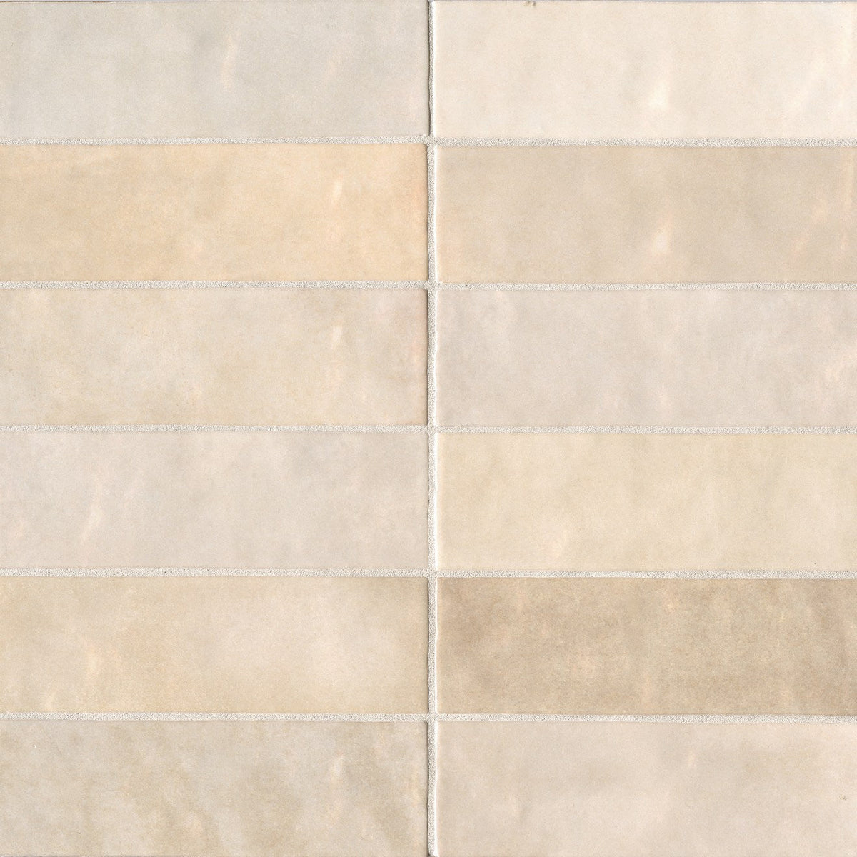 Cloe 2.5" x 8" Glossy Wall Tile in Creme (10.64 SqFt/Ctn)