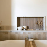 Cloe 2.5" x 8" Glossy Wall Tile in Creme (10.64 SqFt/Ctn)