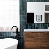 Cloe Rectangle Glossy Green 2 in. x 8 in. Ceramic Wall Tile (10.64 sq. ft./Case)