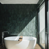 Cloe Rectangle Glossy Green 2 in. x 8 in. Ceramic Wall Tile (10.64 sq. ft./Case)