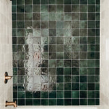 Cloe 5" x 5" Glossy Wall Tile in Green (10.83 SqFt/Ctn)
