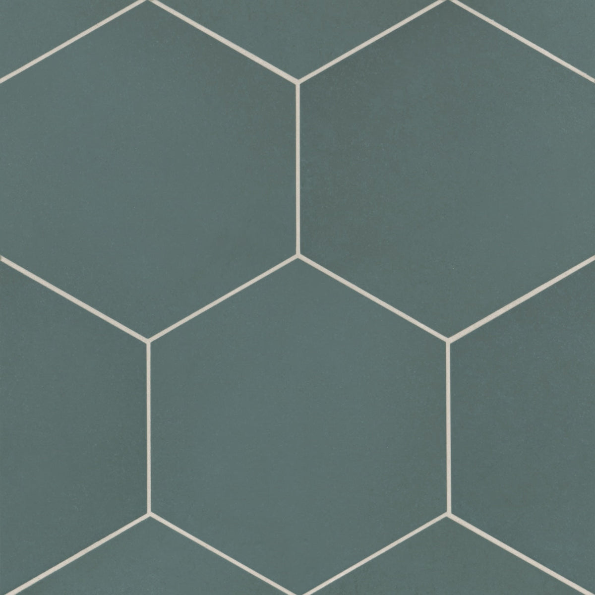 Bedrosians Makoto Arashi Blue 10-in x 11-in Matte Porcelain Floor and Wall Tile, Hexagon (10.76 sq ft/Carton)