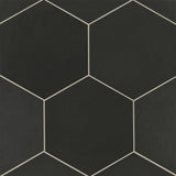 Bedrosians Makoto Kuroi Black 10-in x 11-in Matte Porcelain Floor and Wall Tile (10.76-sq. ft/Carton)