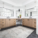 Bedrosians 360 Charcoal 12-in x 12-in Matte Penny Round Mosaic Floor & Wall Tile, 3/4-in Rounds (1-sq ft Sheet)