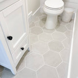 Bedrosians Makoto Kumo Grey 10-in x 11-in Matte Porcelain Floor and Wall Tile (10.76-sq. ft/ Carton)