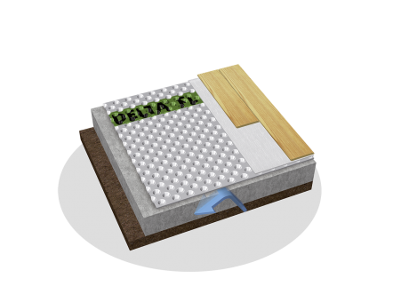 DELTA 0.104-sq ft Standard 0.005-in Flooring Underlayment