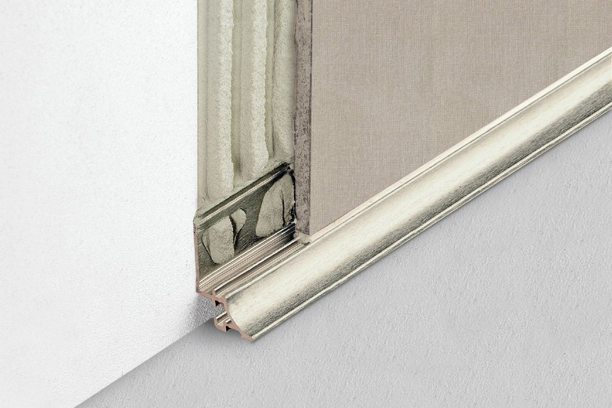 Schluter Systems DILEX-AHKA 0.563-in W x 1-in L Rustic Brown Textured Color-Coated Aluminum Tile Edge Trim