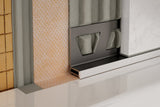 Schluter Systems DILEX-BWA 0.188-in W x 98.5-in L Dark Anthracite PVC Tile Edge Trim