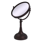 Allied Brass 8-in x 15-in Matte White Double-Sided Magnifying Countertop Vanity Mirror