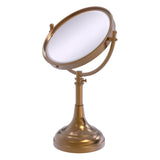 Allied Brass 8-in x 23.5-in Polished Brass Double-Sided Magnifying Countertop Vanity Mirror
