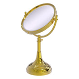 Allied Brass 8-in x 23.5-in Polished Brass Double-Sided Magnifying Countertop Vanity Mirror