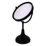 Allied Brass 8-in x 15-in Matte Gray Double-Sided Magnifying Countertop Vanity Mirror