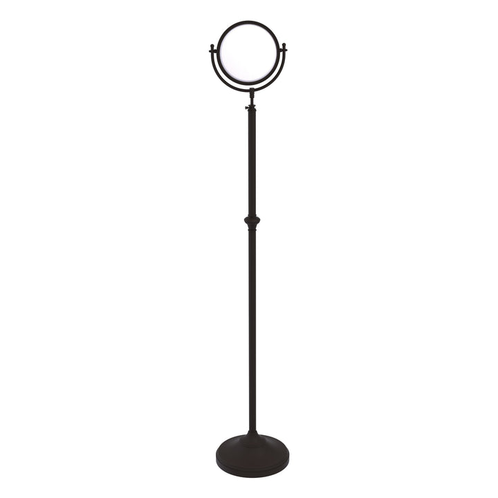 Allied Brass 10.5-in x 68-in Distressed Bronze Double-Sided Magnifying Freestanding Vanity Mirror