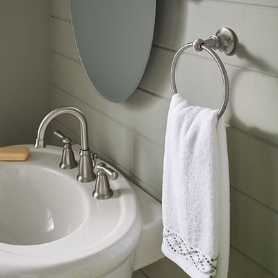 Moen Banbury 8 in. Widespread 2-Handle High-Arc Bathroom Faucet in Spot Resist Brushed Nickel