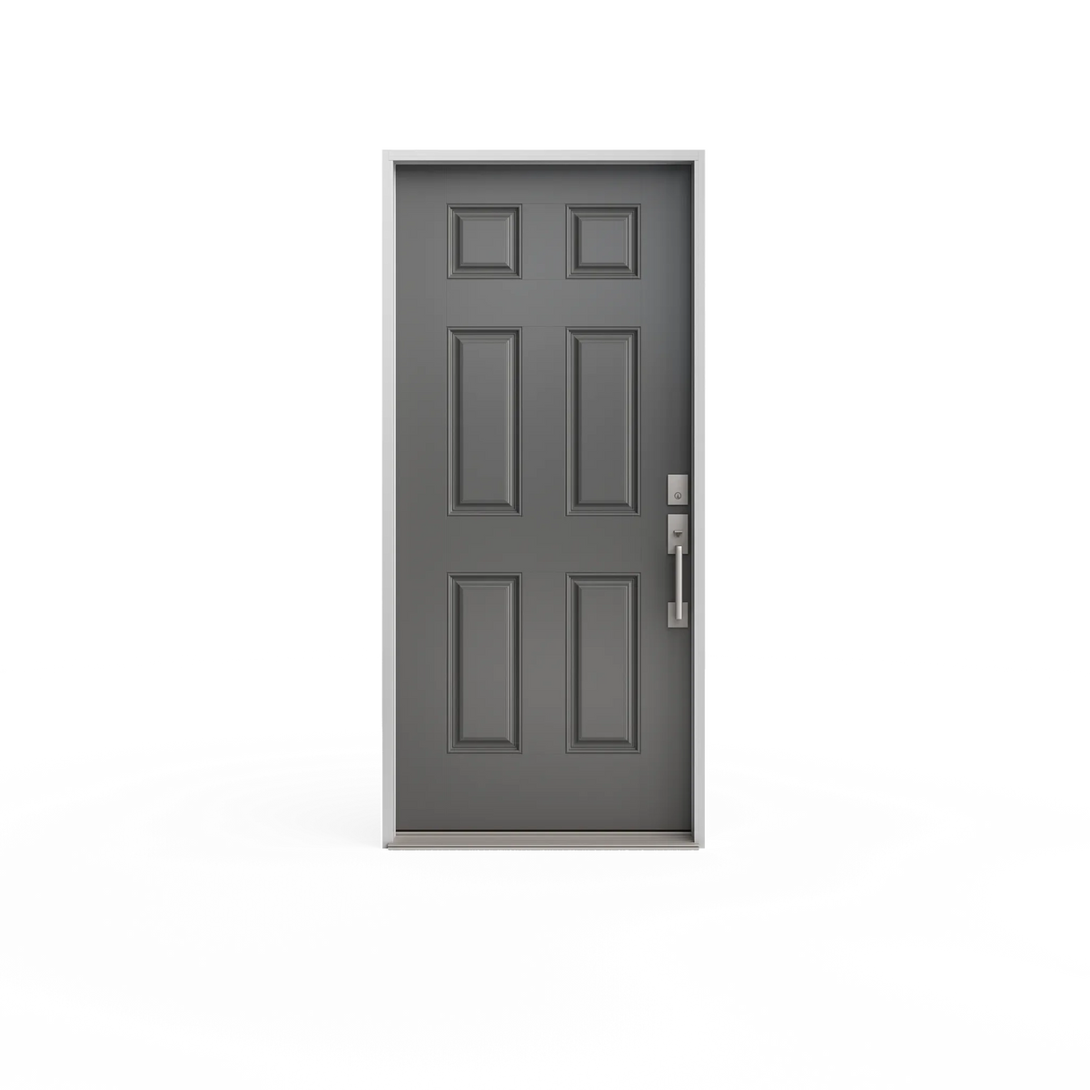 Masonite 36 in. x 80 in. 6-Panel Unfinished Fir Front Exterior Door Slab