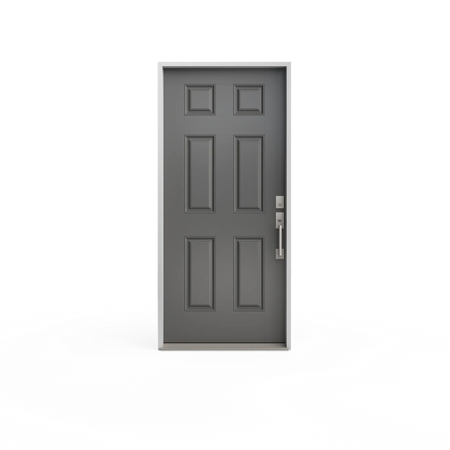 Masonite 36 in. x 80 in. 6-Panel Unfinished Fir Front Exterior Door Slab