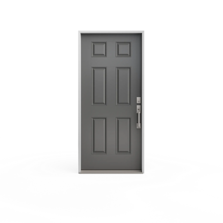 Masonite 36 in. x 80 in. 6-Panel Unfinished Fir Front Exterior Door Slab